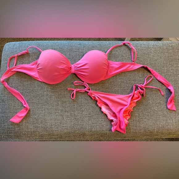 Volcom Other - Pink Volcom Bikini Set Reversible